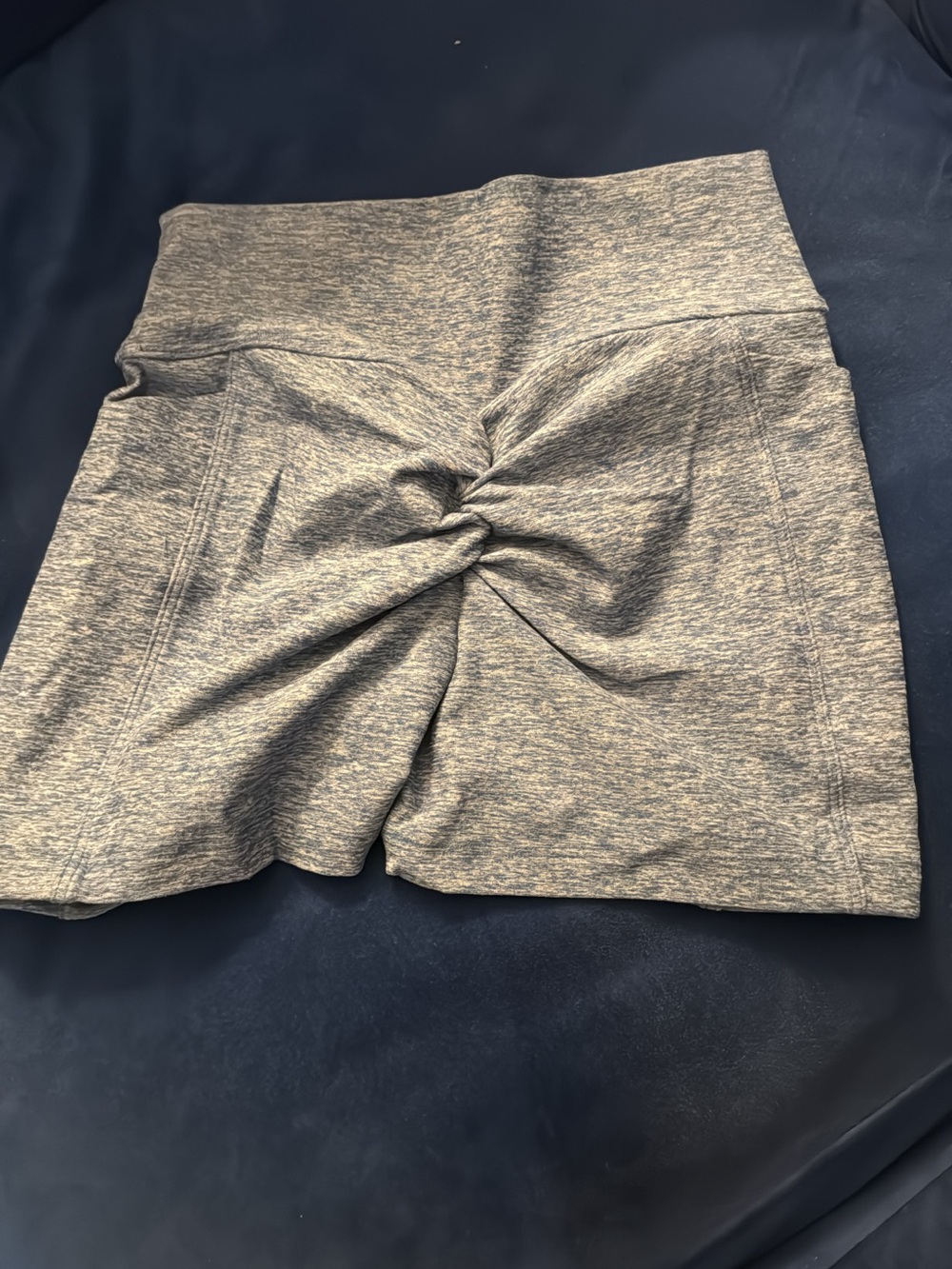 Bombshell Sportswear Sky Blue Curves Shorts With Pockets - Picture 5 of 5